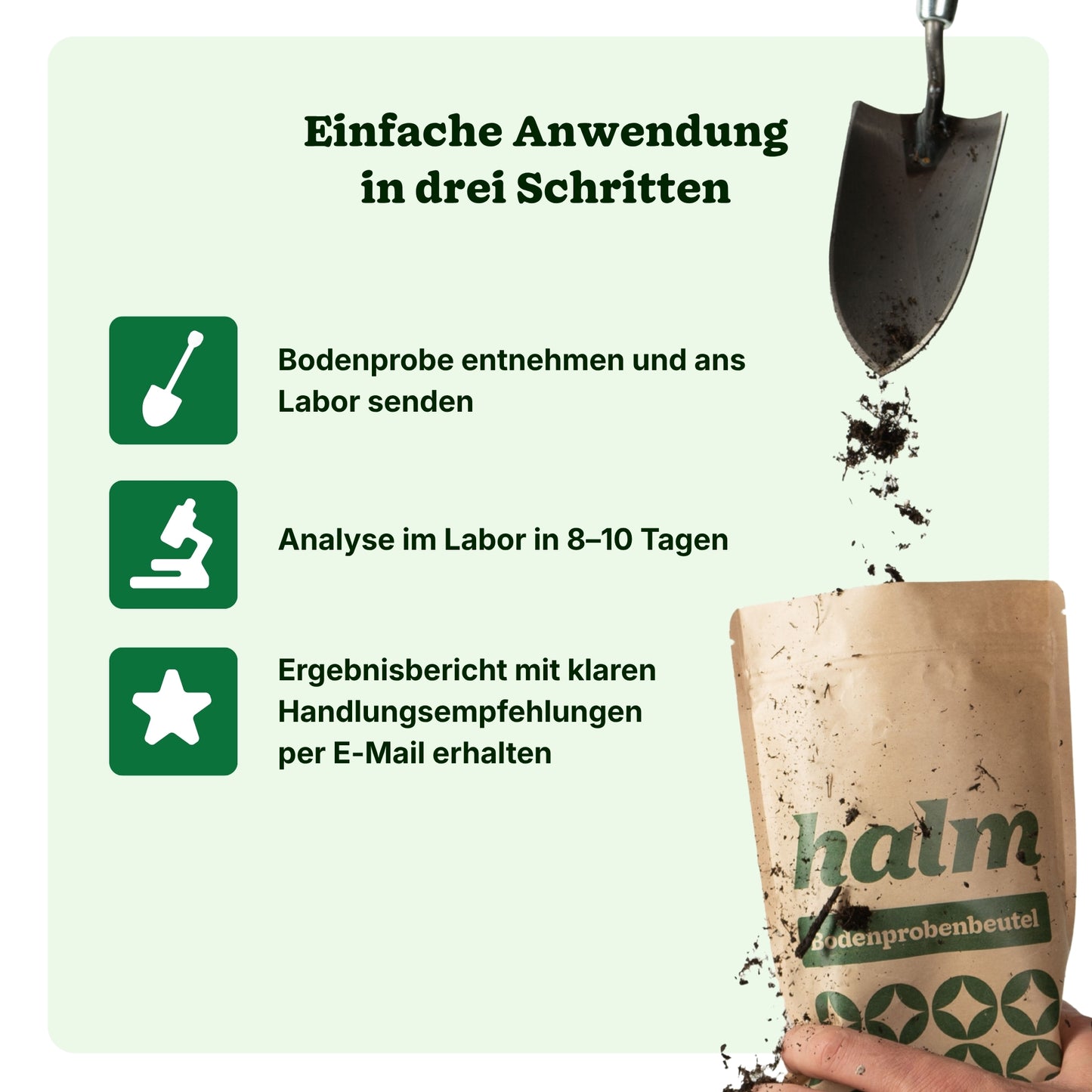 Halm Bodenanalyse